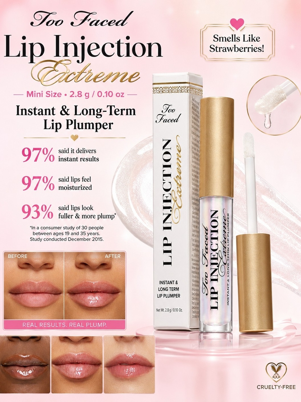 Too Faced Lip Injection Extreme Instant & Long-Term Lip Plumper – Mini